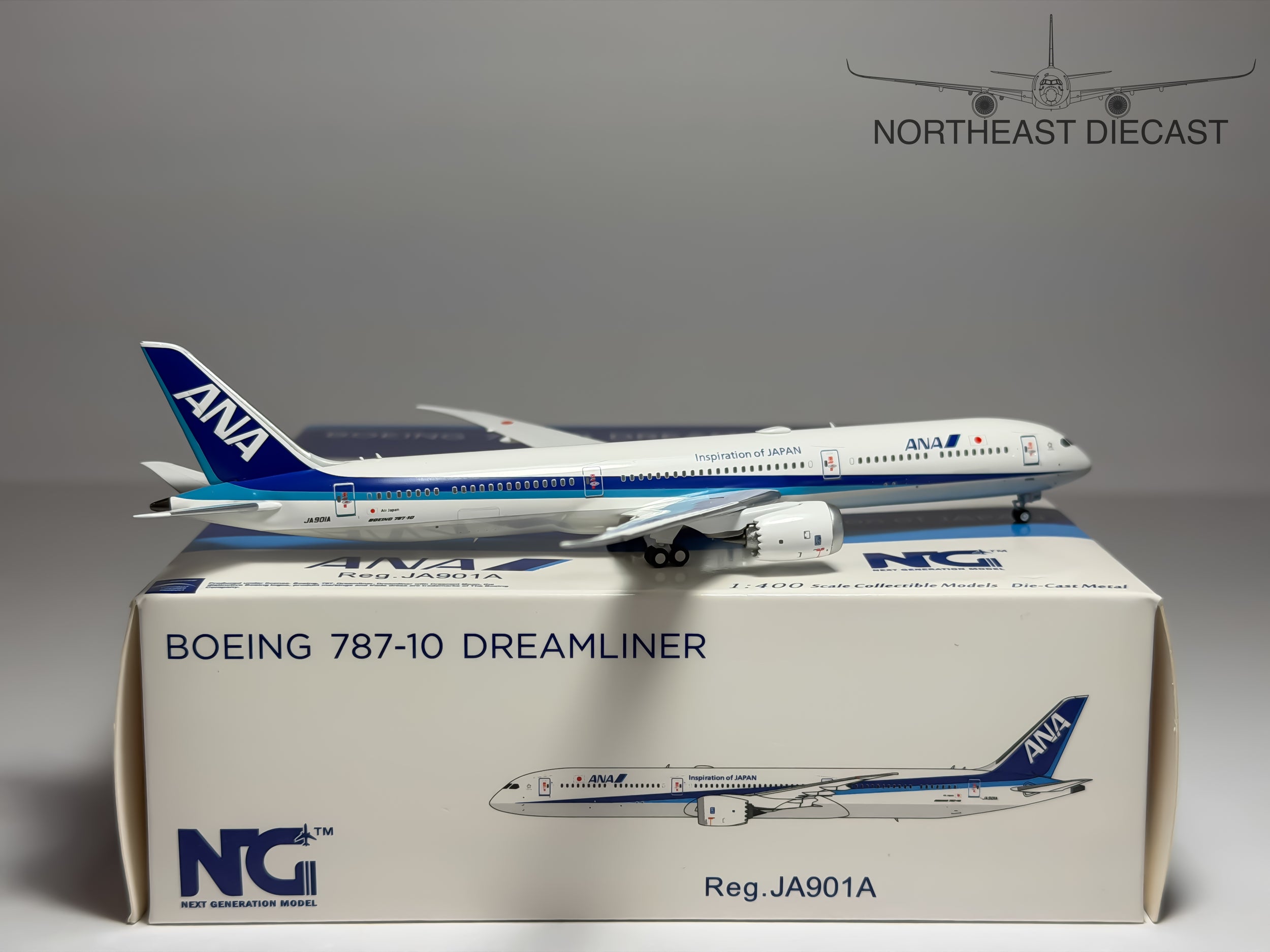All Nippon Airways Boeing 787-10 1:400 NG Models JA901A (56010)