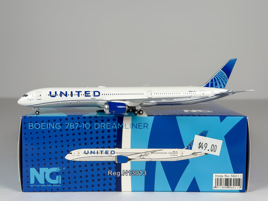 United Airlines Boeing 787-10 1:400 NG Models N13013 (56011)