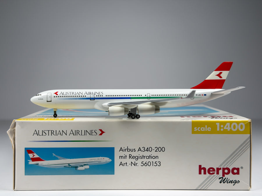 Austrian Airlines Airbus A340-200 1:400 Herpa OE-LAG (560153)