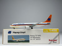 Hapag-Lloyd Flug Boeing 737-800 1:400 Herpa D-AHFC (560221)