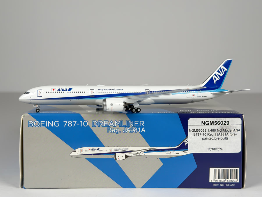 All Nippon Airways (ANA) Boeing 787-10 1:400 NG Models JA981A (56029)