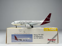 British World Airlines Boeing 737-300 1:400 Herpa G-OBWZ (560313)