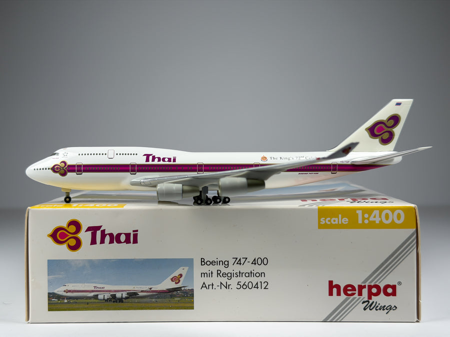 Thai Airways Boeing 747-400 1:400 Herpa HS-TGP (560412)