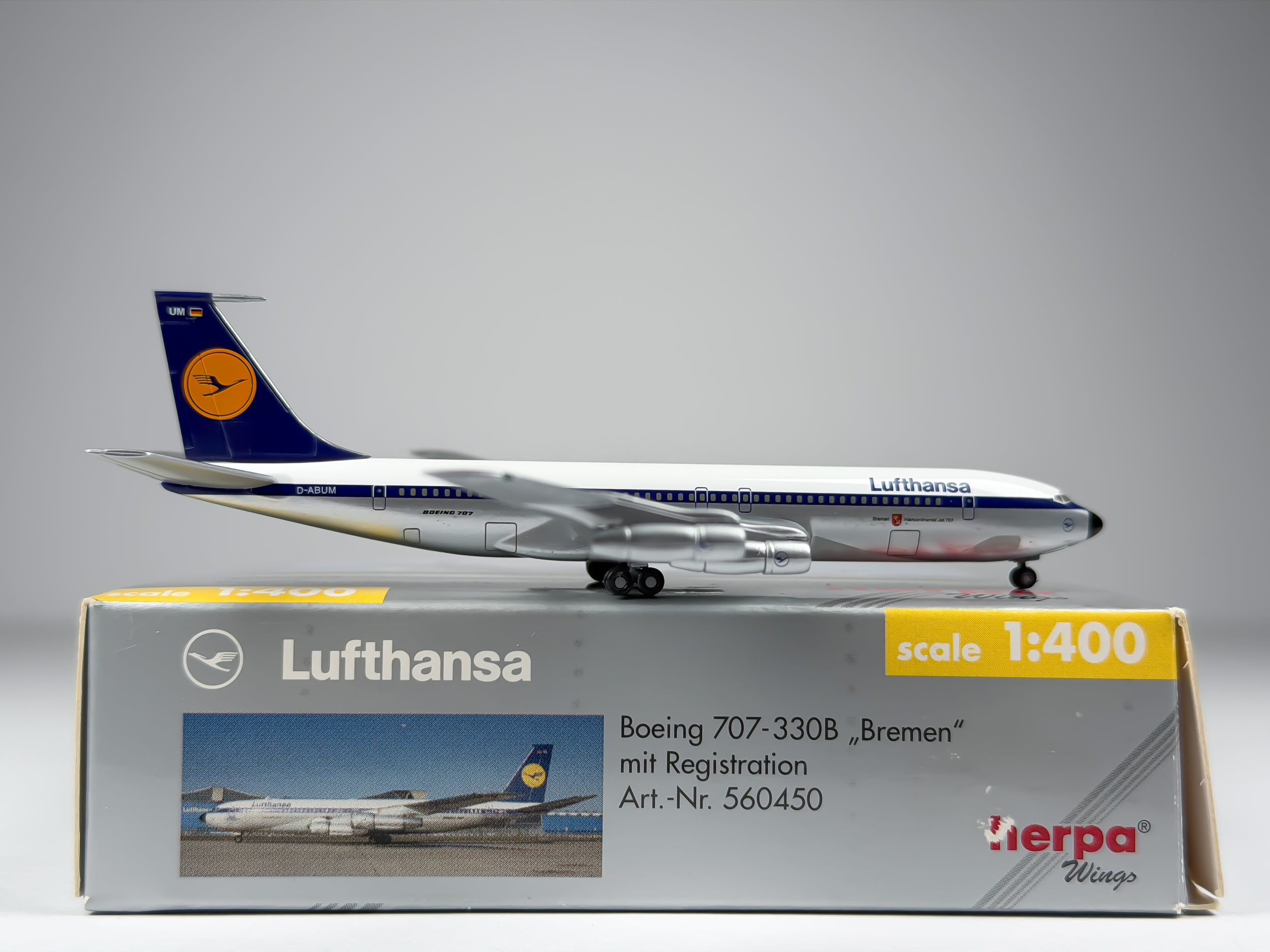 Lufthansa Boeing 707-300 1:400 Herpa D-ABUM (560450)