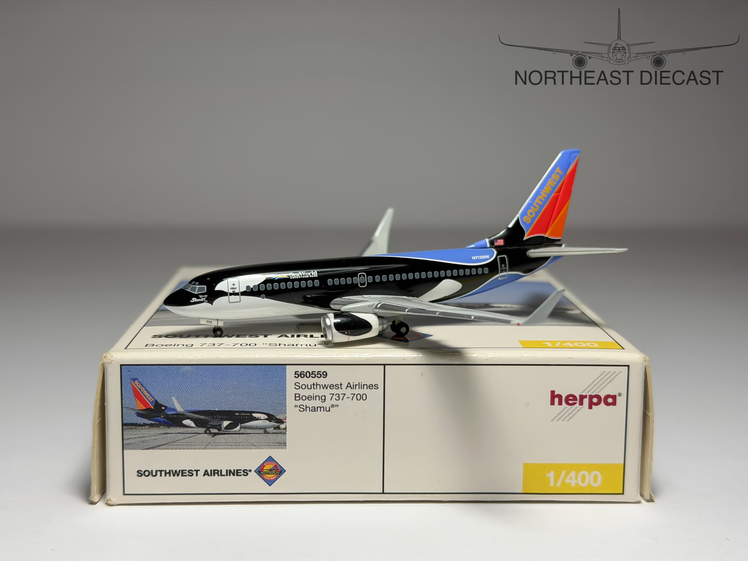 Southwest Airlines Boeing 737-700 1:400 Herpa N713SW (560559)