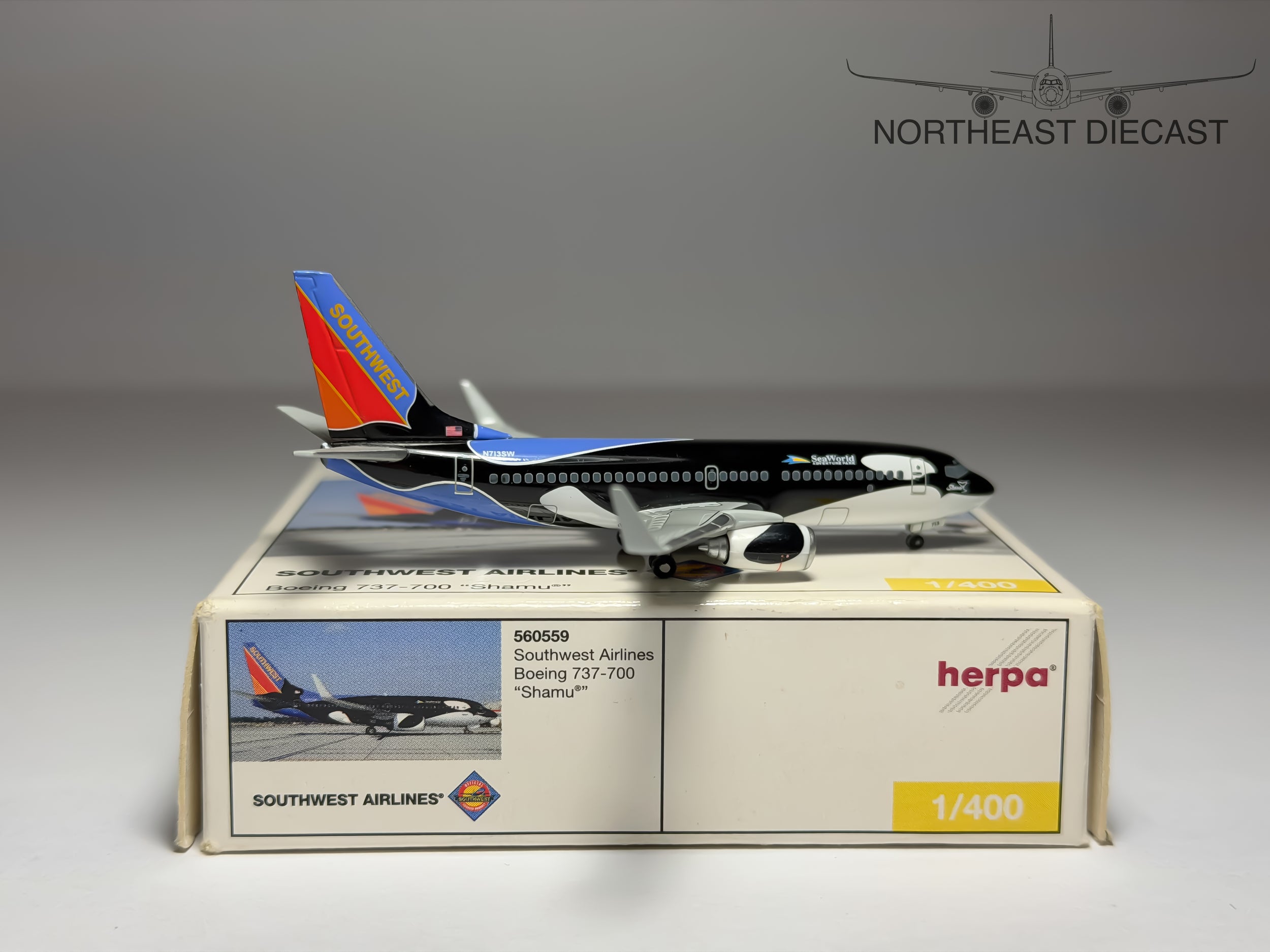 Southwest Airlines Boeing 737-700 1:400 Herpa N713SW (560559)