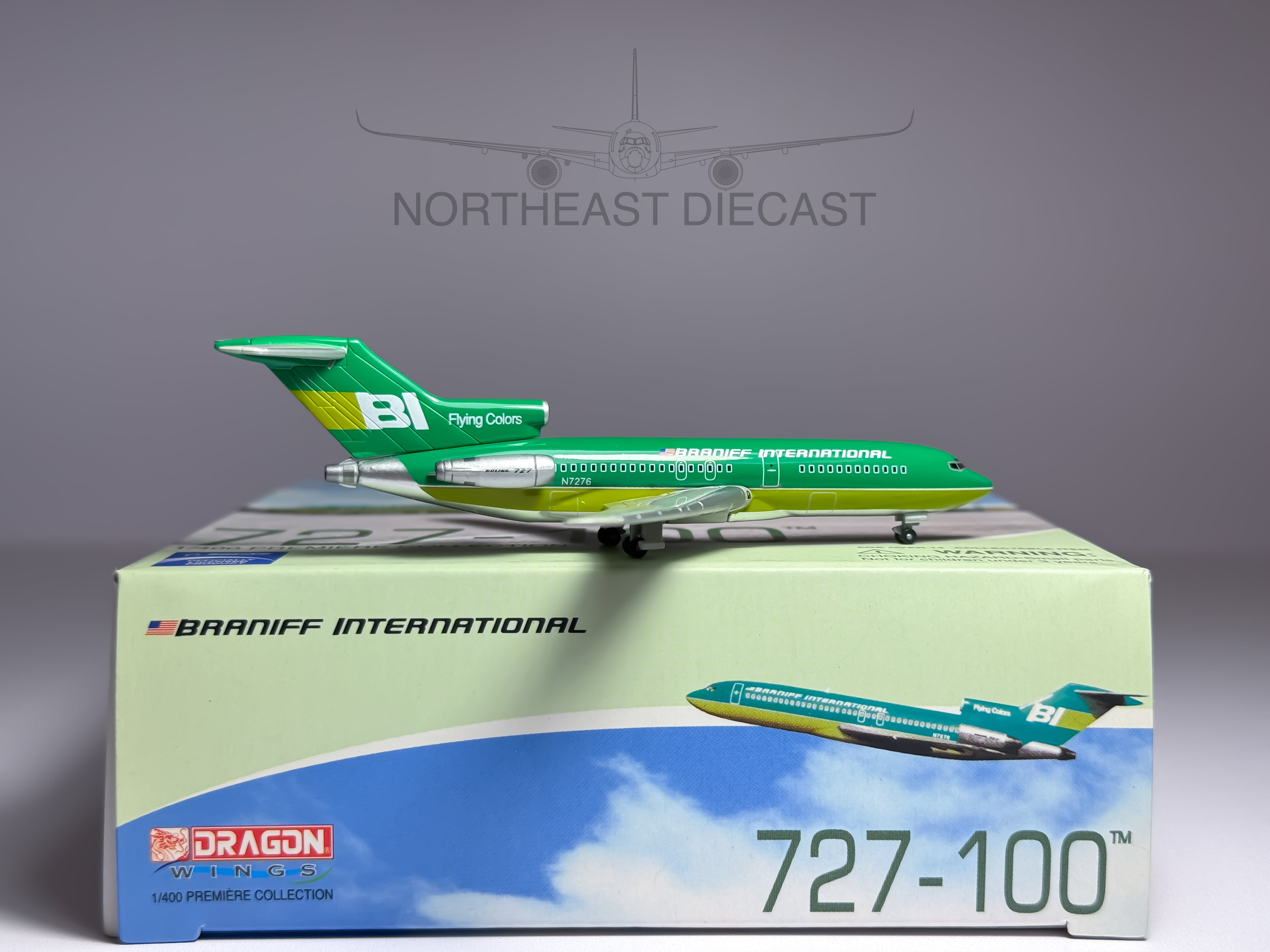 Braniff International Boeing 727-100 1:400 Dragon Wings N7276 (56148)