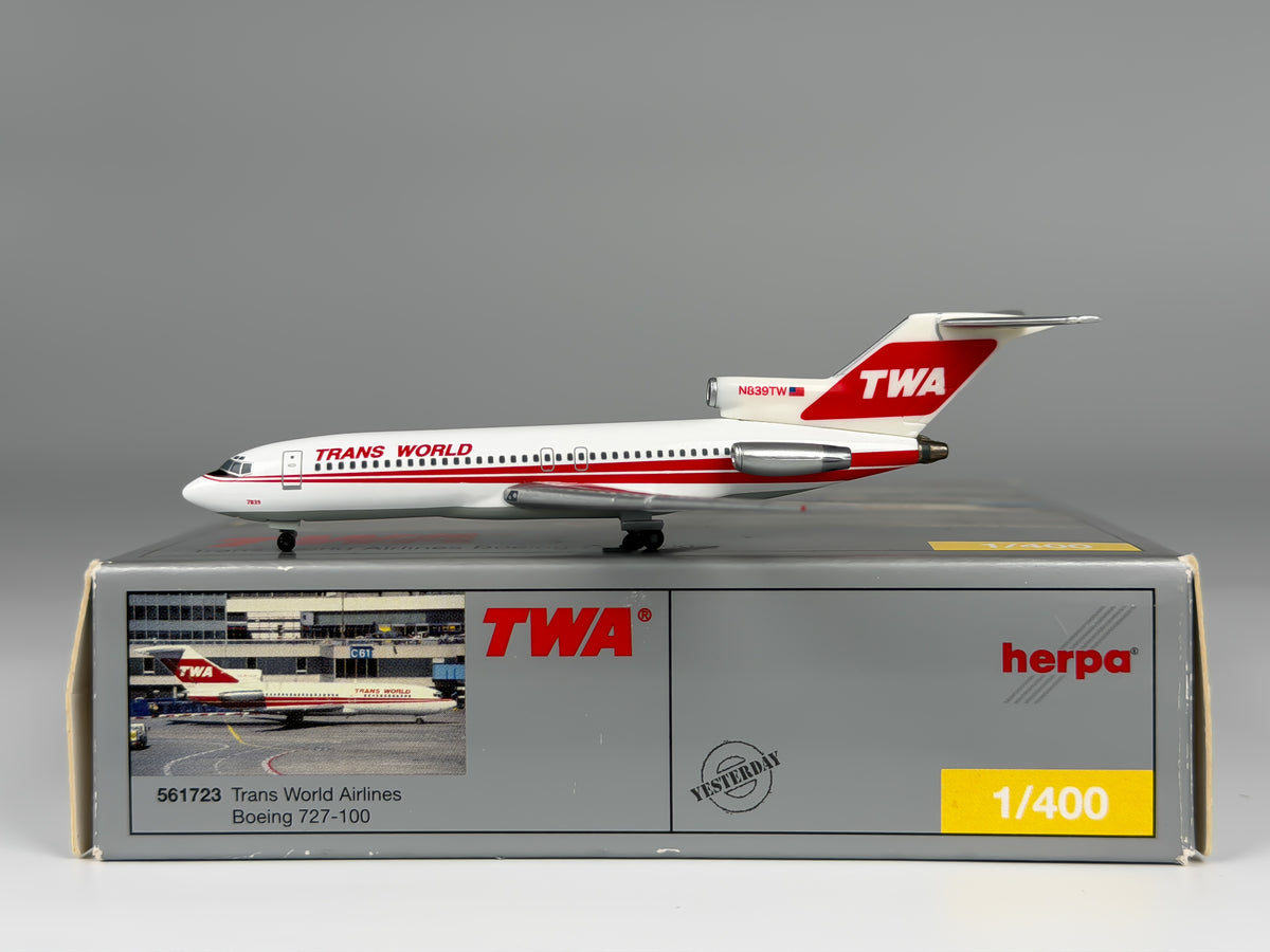 Trans World Airlines (TWA) Boeing 727-100 1:400 Herpa N839TW (561723)