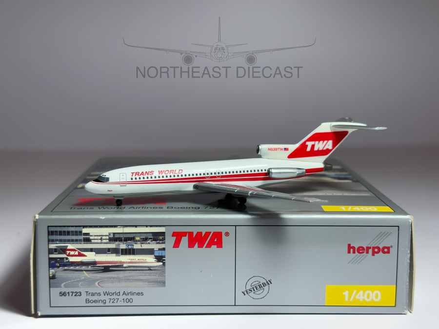 Trans World Airlines (TWA) Boeing 727-100 1:400 Herpa N839TW (561723)