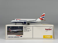 British Airways Embraer E170 1:400 Herpa G-LCYF (562317)