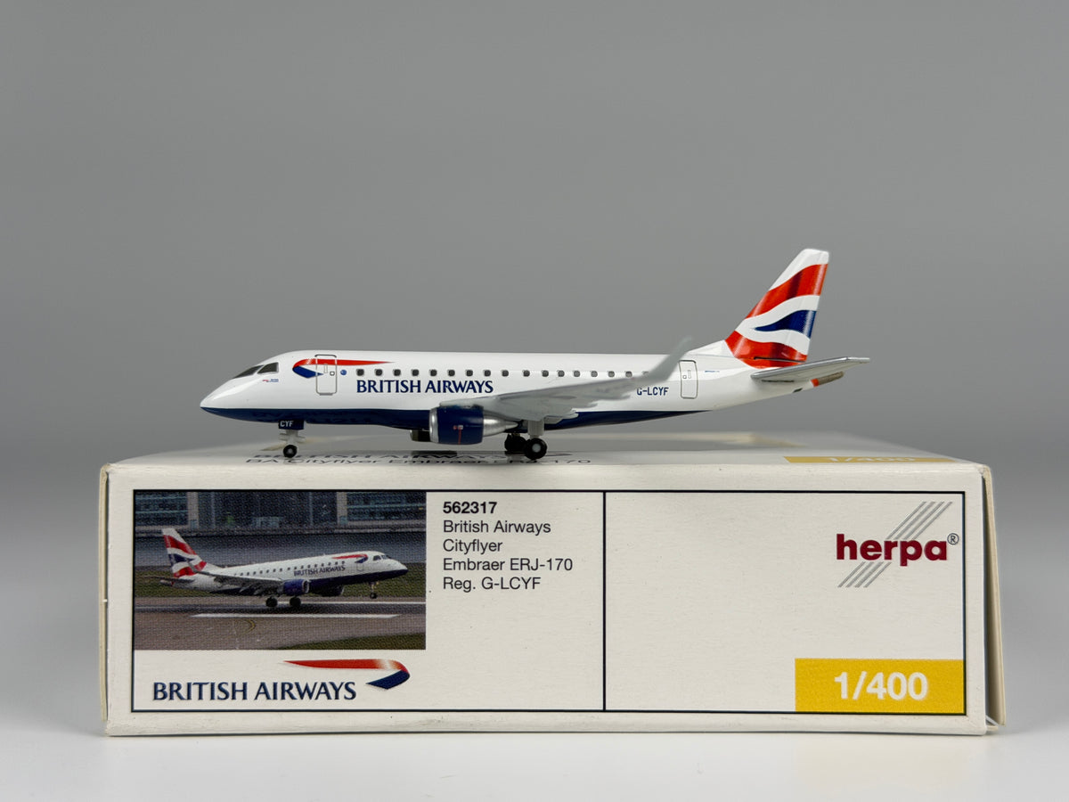 British Airways Embraer E170 1:400 Herpa G-LCYF (562317)