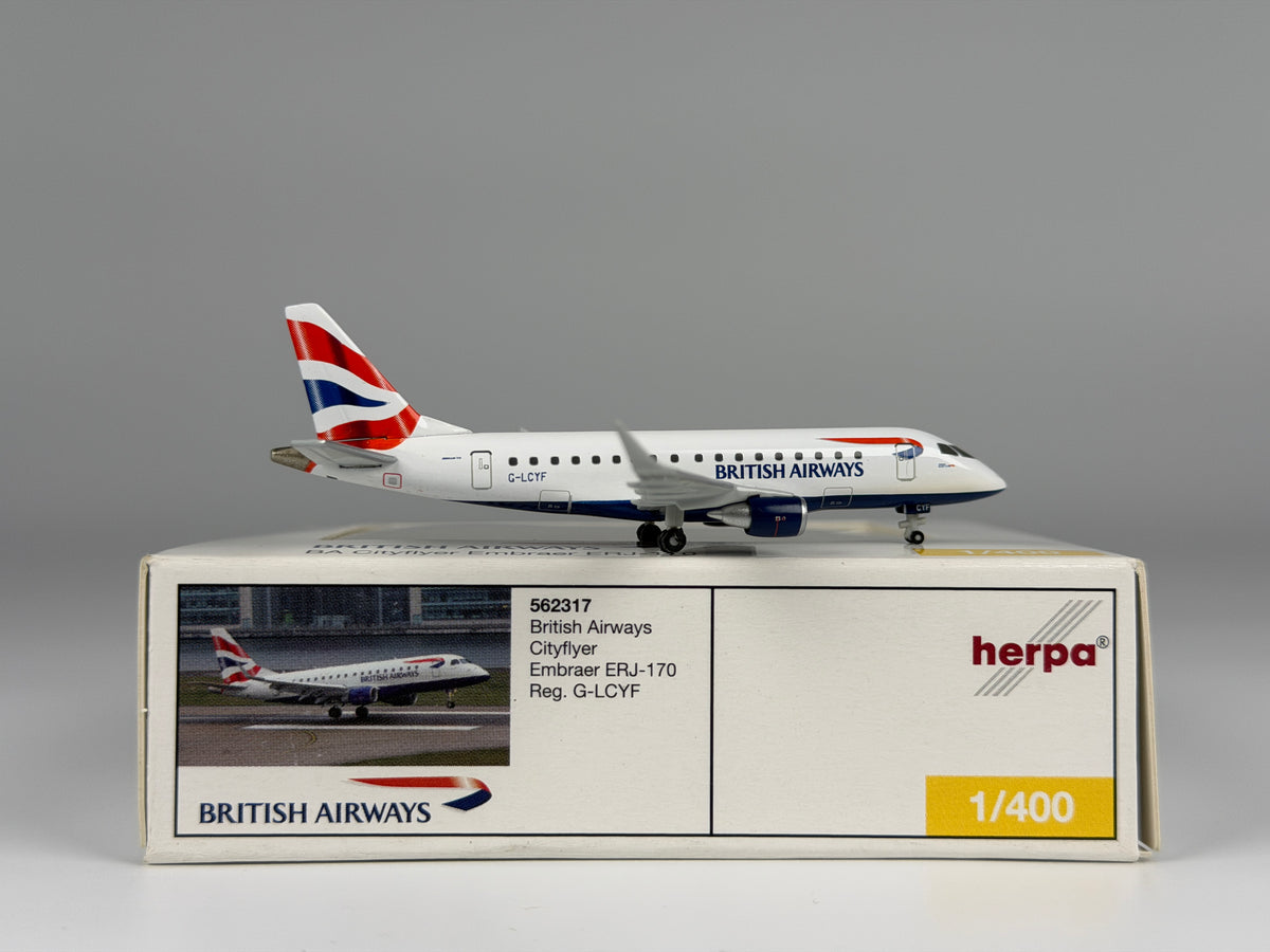 British Airways Embraer E170 1:400 Herpa G-LCYF (562317)
