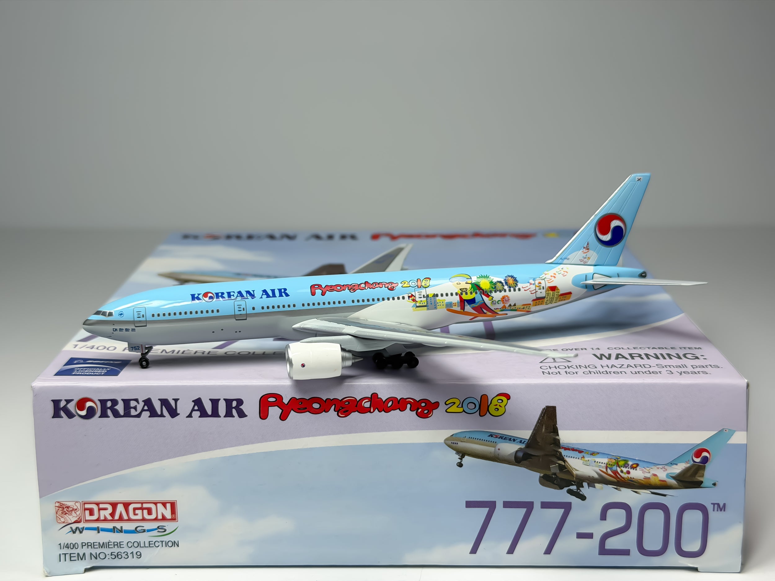 Korean Air Boeing 777-200 1:400 Dragon Wings HL7752 (56319)