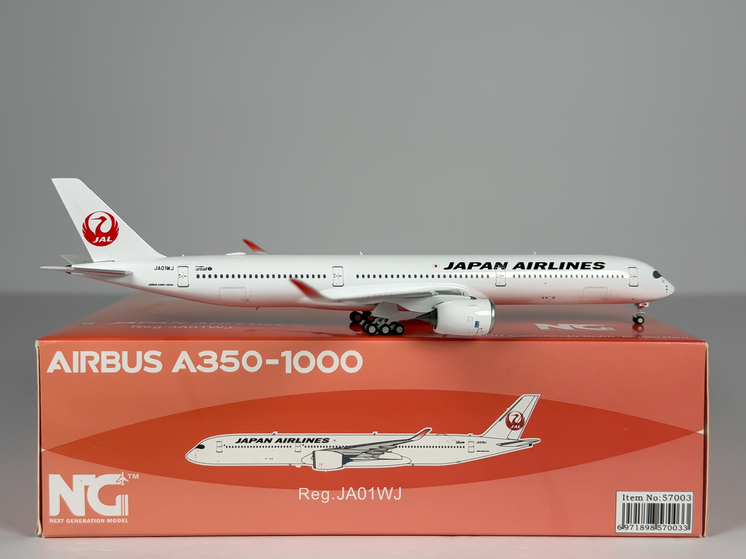 Japan Airlines (JAL) Airbus A350-1000 1:400 NG Models JA01WJ (57003)