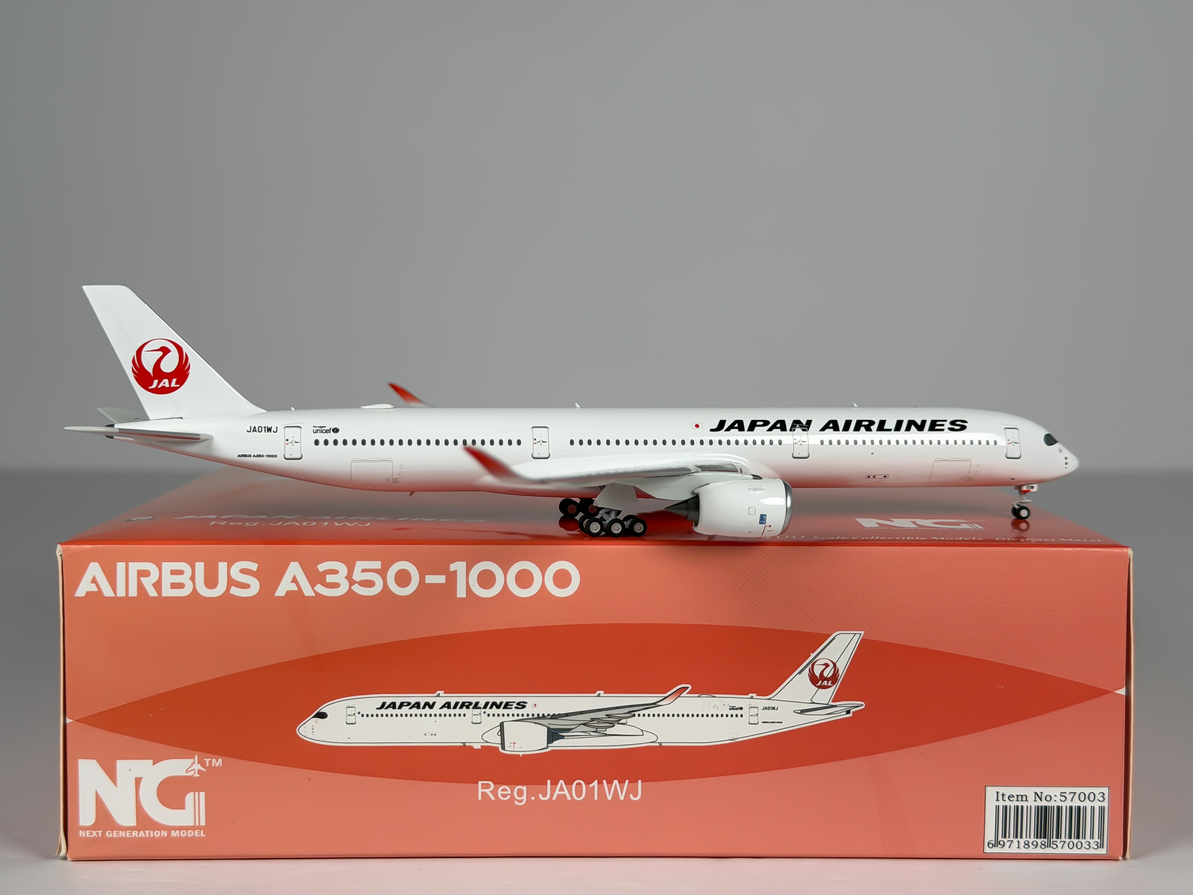 Japan Airlines (JAL) Airbus A350-1000 1:400 NG Models JA01WJ (57003)