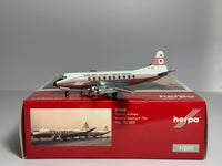 Herpa 1:200 Turkish Airlines Vickers Viscount 700 TC-SES 1960s colors 572866