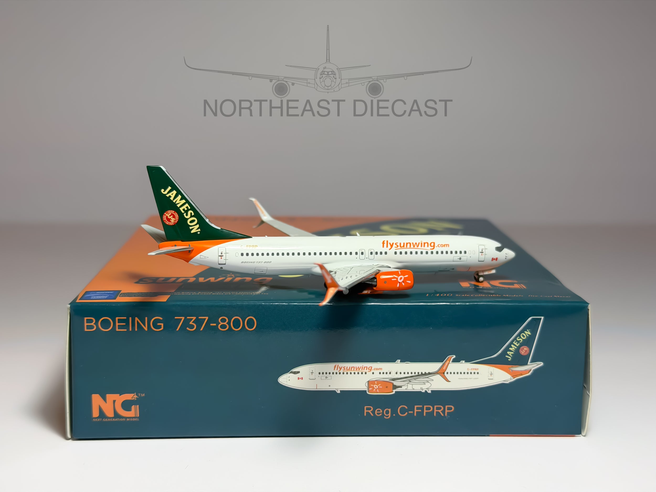Sunwing Airlines Boeing 737-800 1:400 NG Models C-FPRP (58089)