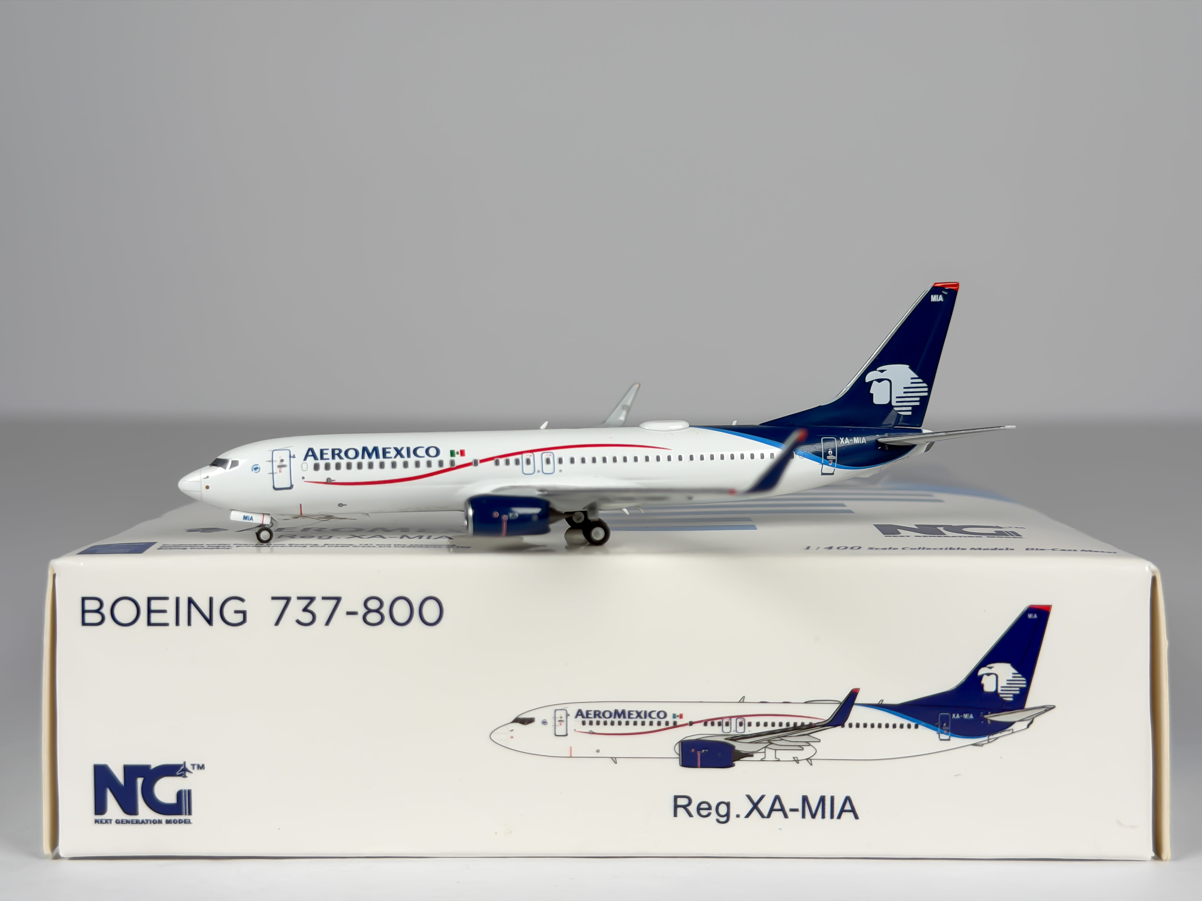 Aeromexico Boeing 737-800 1:400 NG Models XA-MIA (58091)