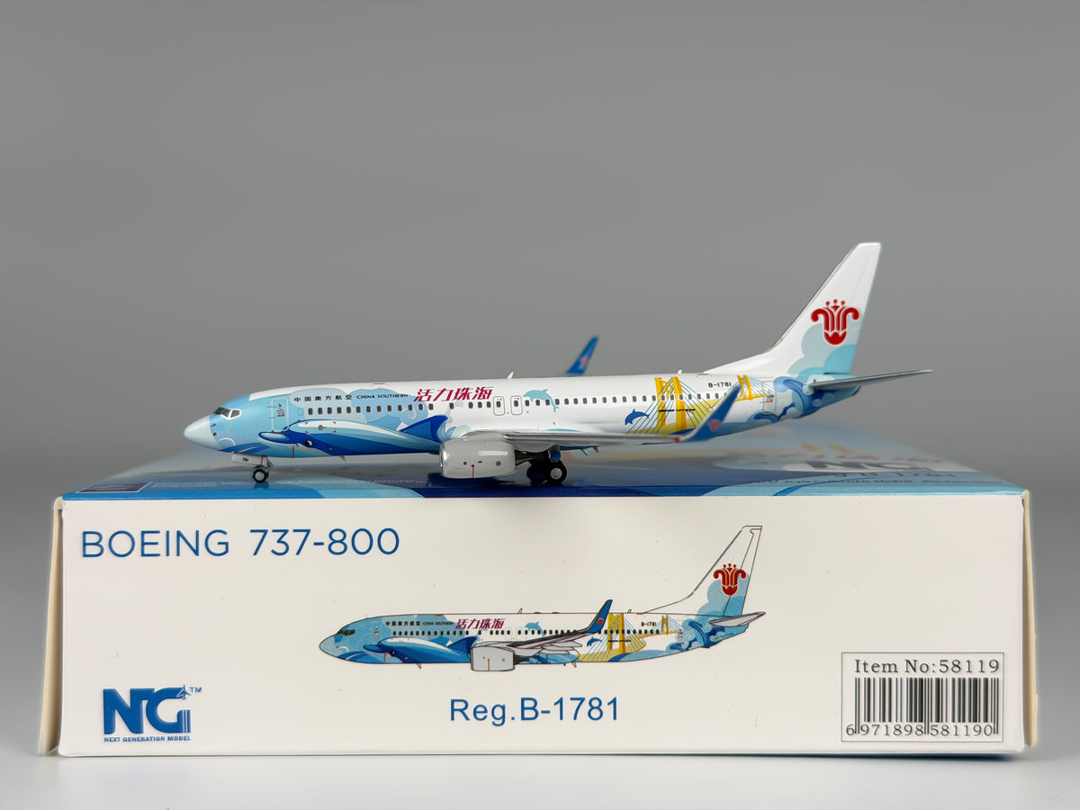 China Southern Boeing 737-800 1:400 NG Models B-1781 (58119)