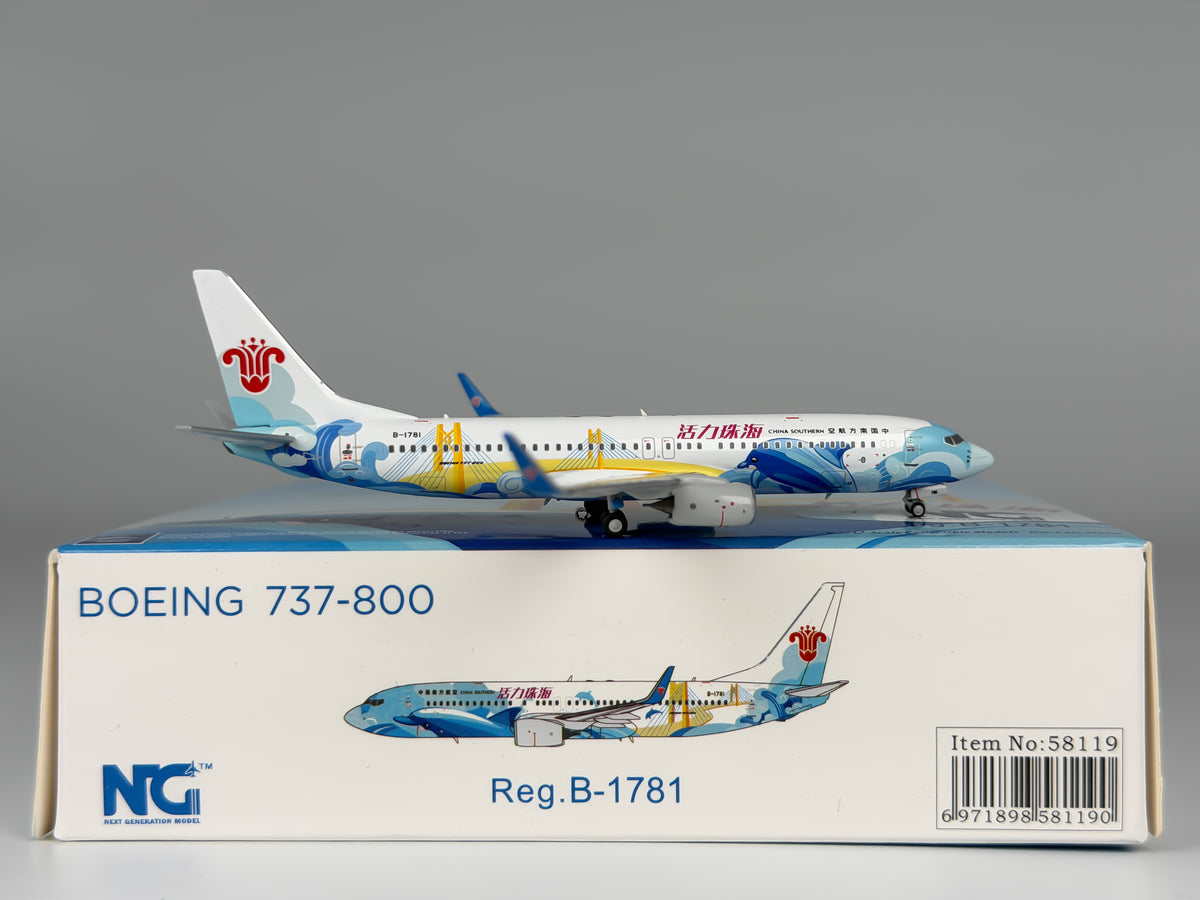 China Southern Boeing 737-800 1:400 NG Models B-1781 (58119)