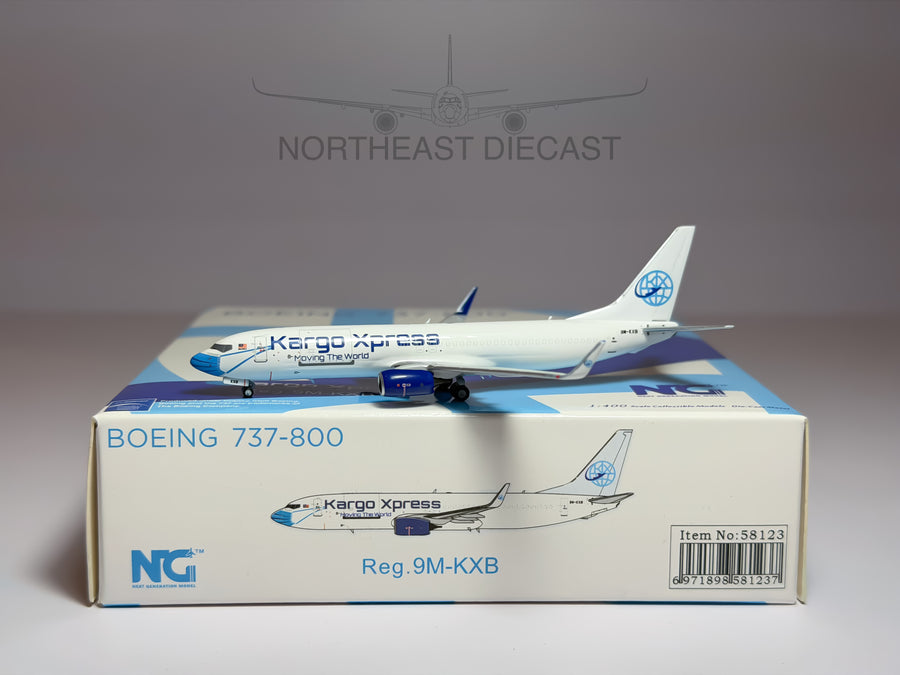 Kargo Xpress Boeing 737-800 1:400 NG Models 9M-KXB (58123)