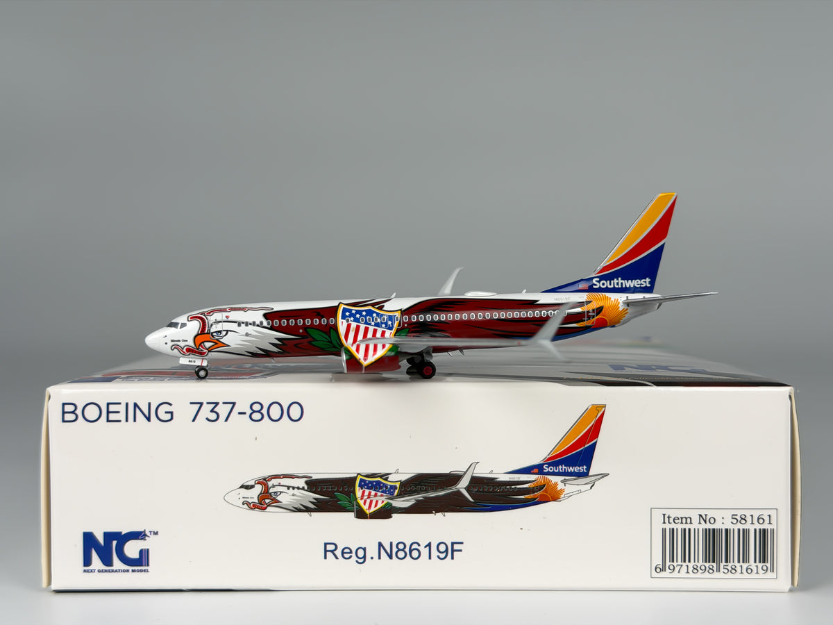 Southwest Airlines Boeing 737-700 1:400 NG Models N8619F (58161)