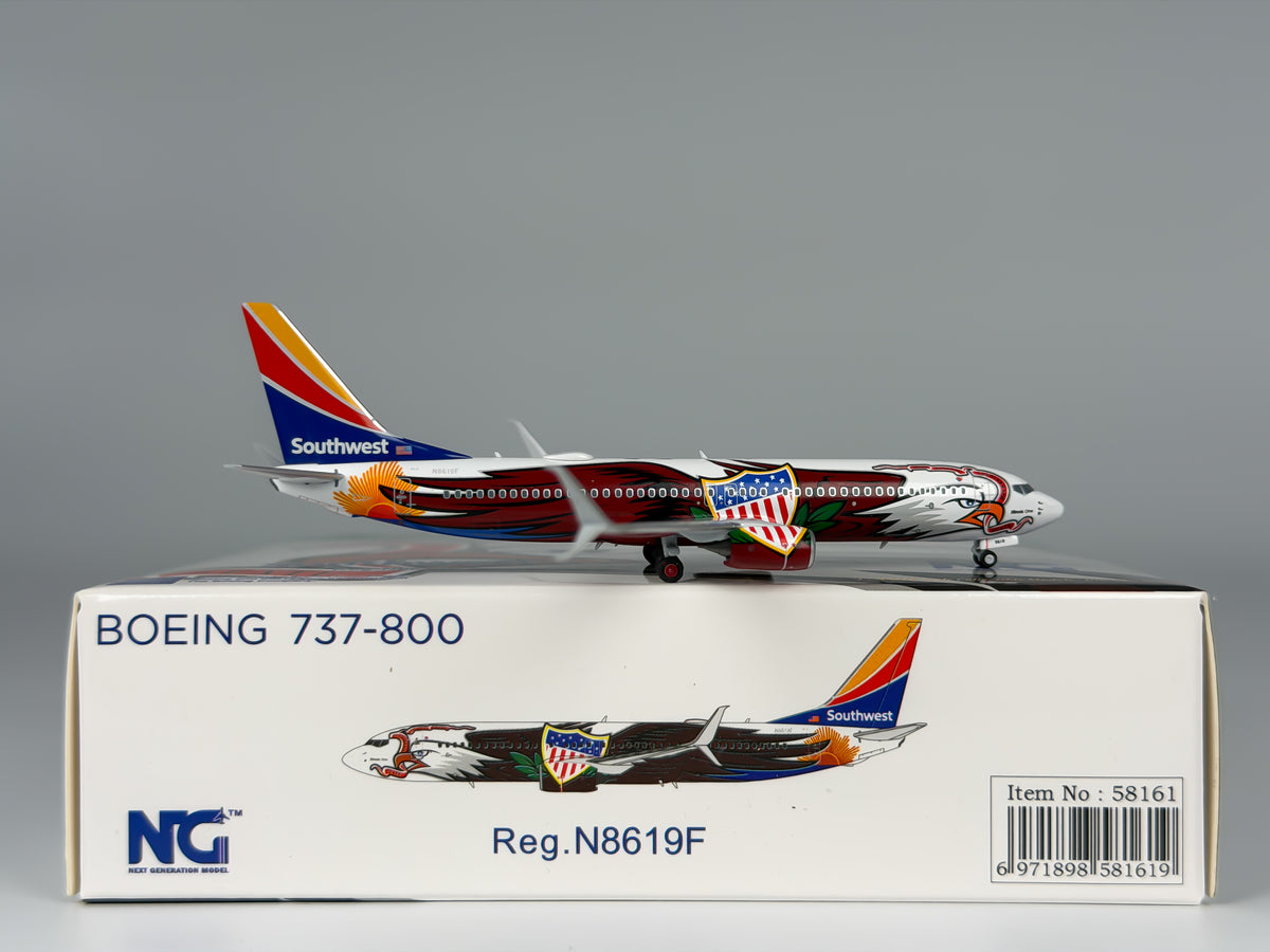 Southwest Airlines Boeing 737-700 1:400 NG Models N8619F (58161)