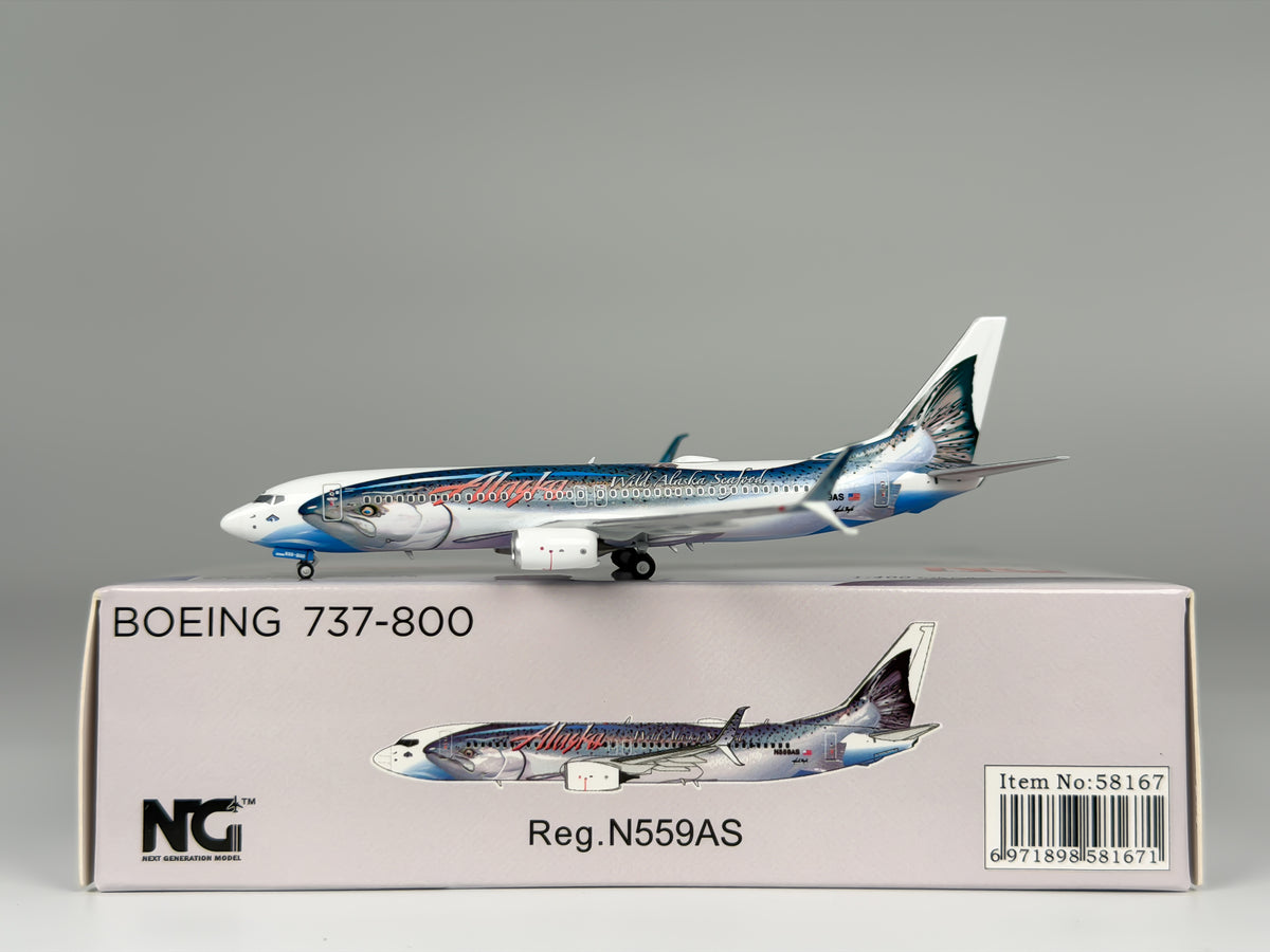Alaska Airlines Boeing 737-800 1:400 NG Models N559AS (58167)