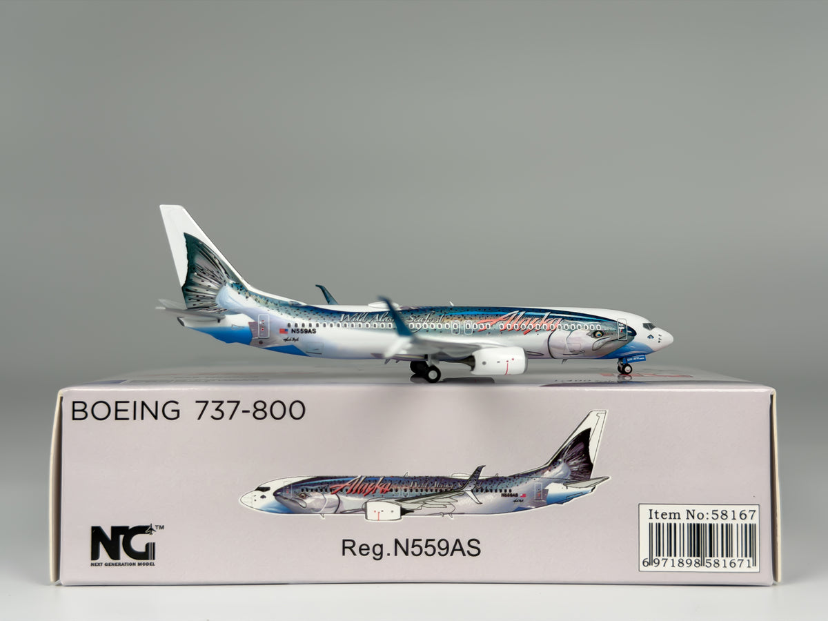 Alaska Airlines Boeing 737-800 1:400 NG Models N559AS (58167)