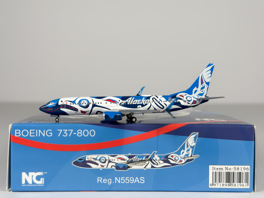 Alaska Airlines Boeing 737-800 1:400 NG Models N559AS (58196)