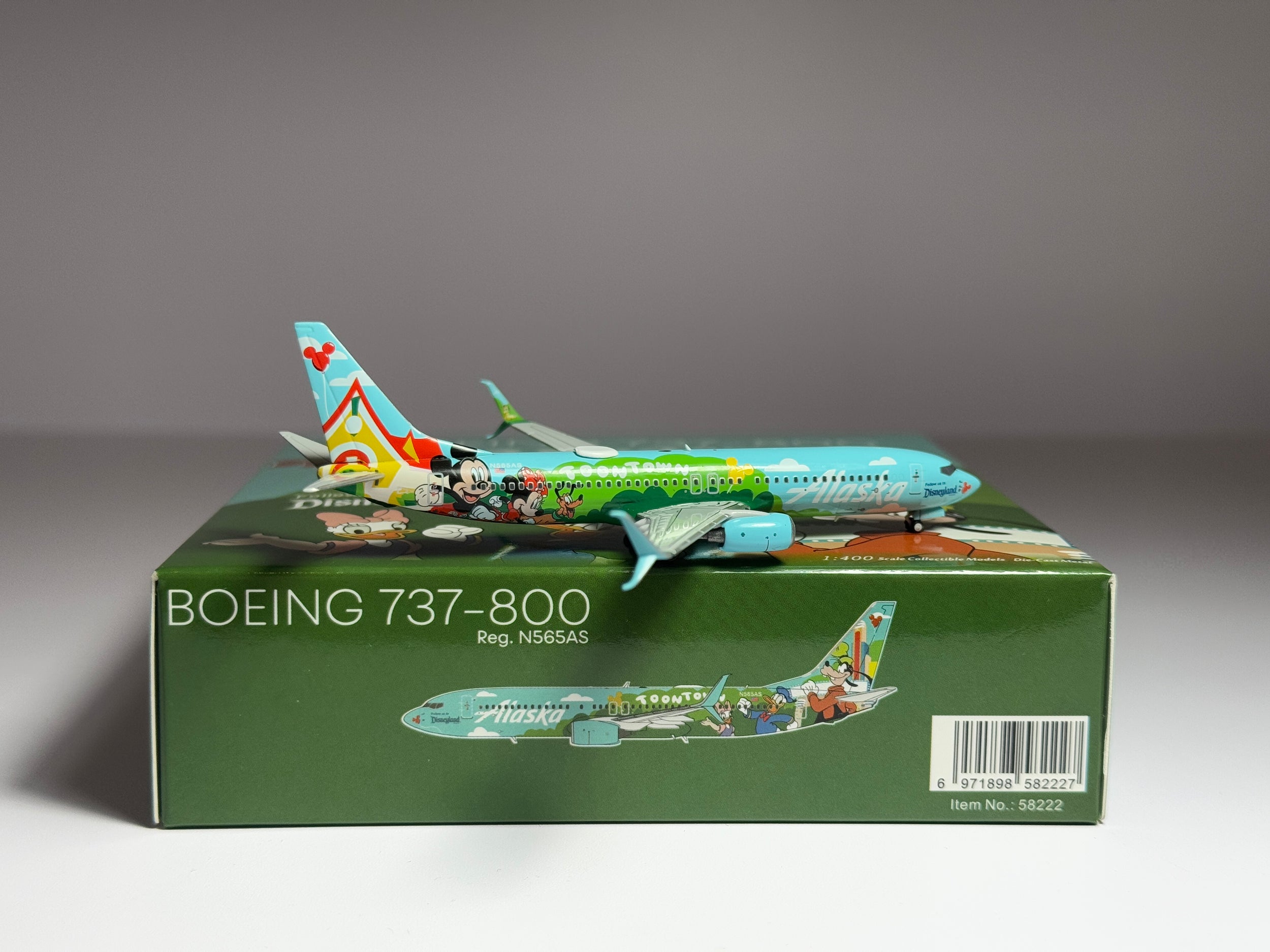 Alaska Airlines Boeing 737-800 1:400 NG Models N565AS (58222)