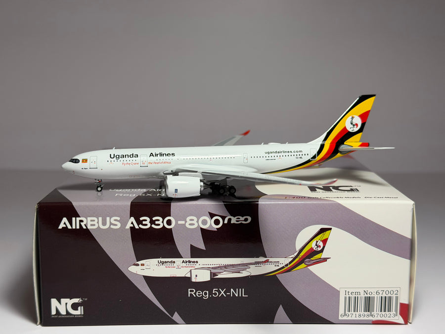NG Model 1:400 Uganda Airlines Airbus A330-800neo 5X-NIL new scheme NG67002