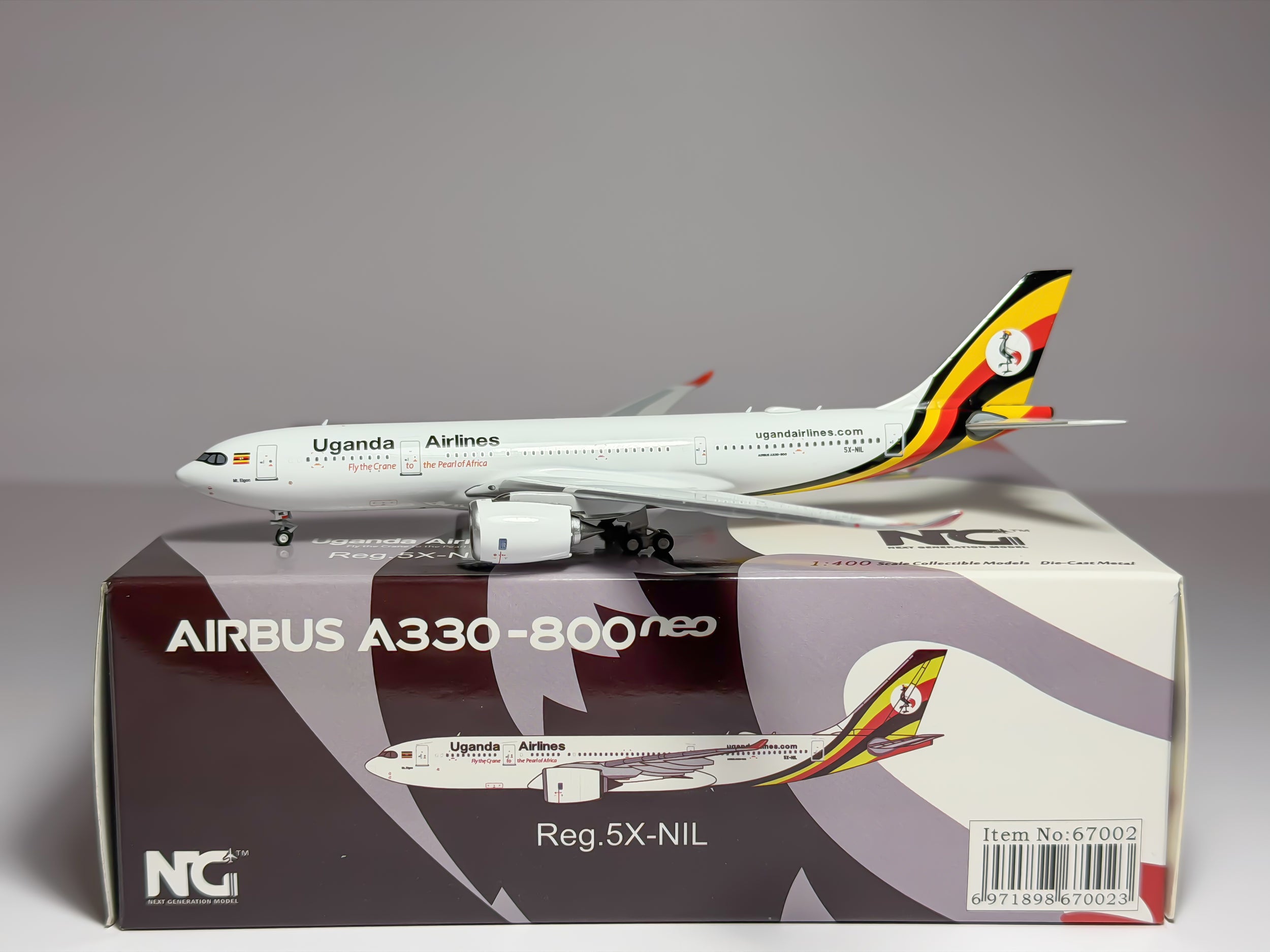Uganda Airlines Airbus A330-800neo 1:400 NG Models 5X-NIL (67002)