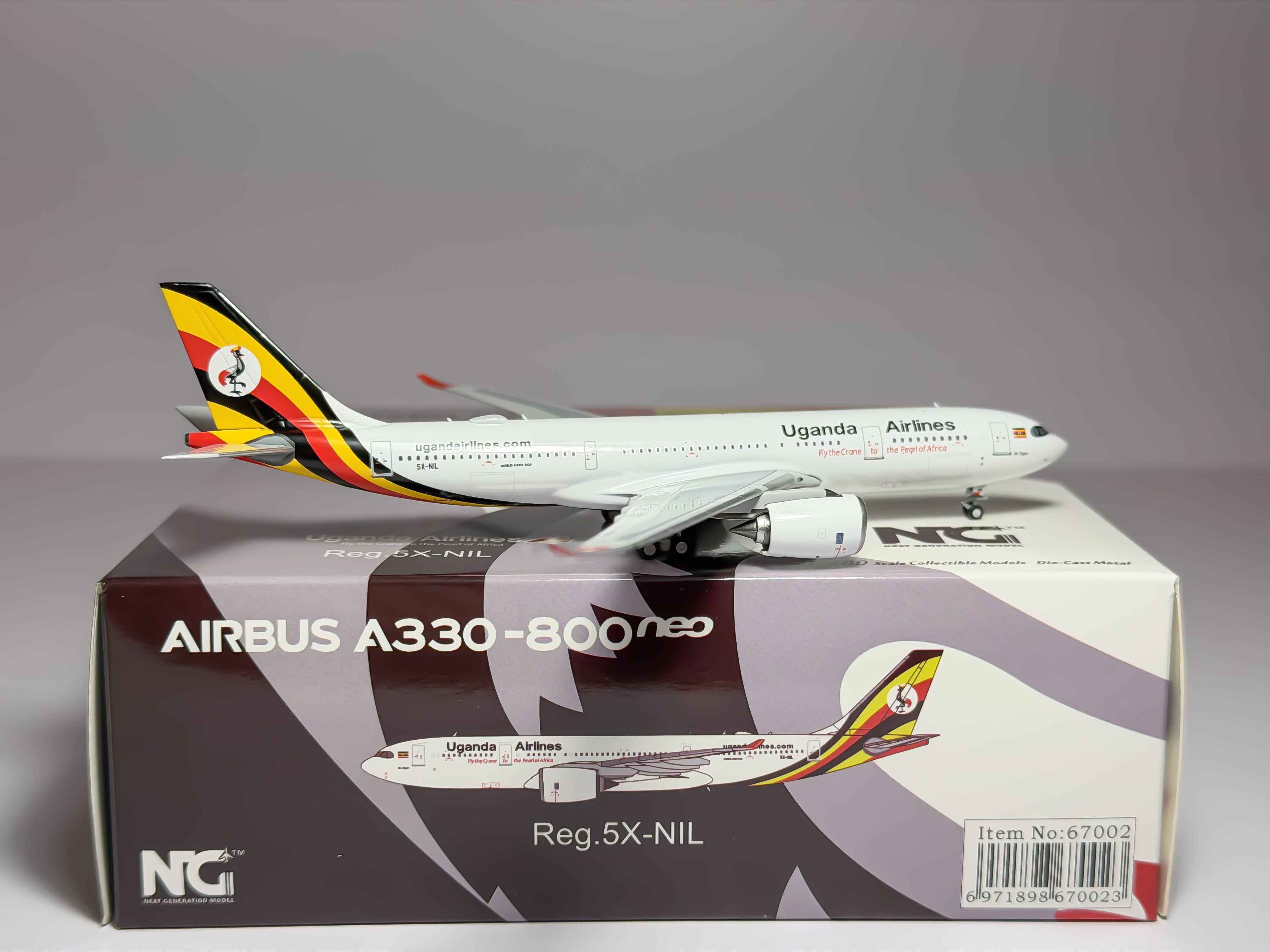 Uganda Airlines Airbus A330-800neo 1:400 NG Models 5X-NIL (67002)