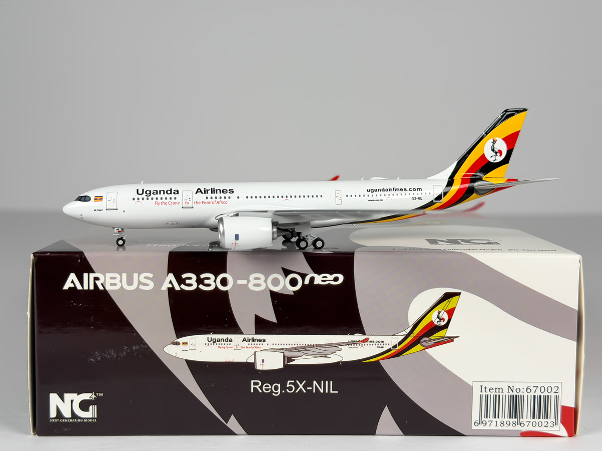 Uganda Airlines Airbus A330-800neo 1:400 NG Models 5X-NIL (67002)