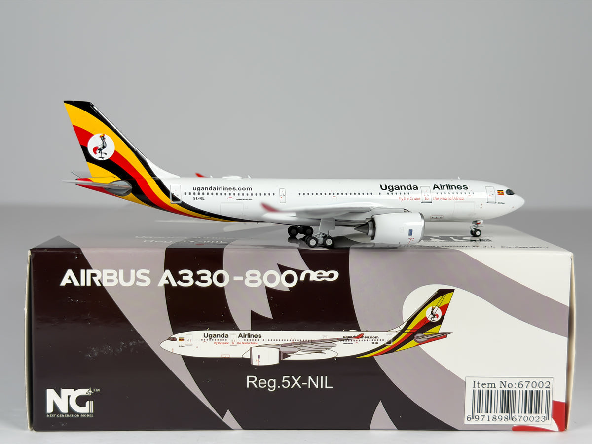 Uganda Airlines Airbus A330-800neo 1:400 NG Models 5X-NIL (67002)