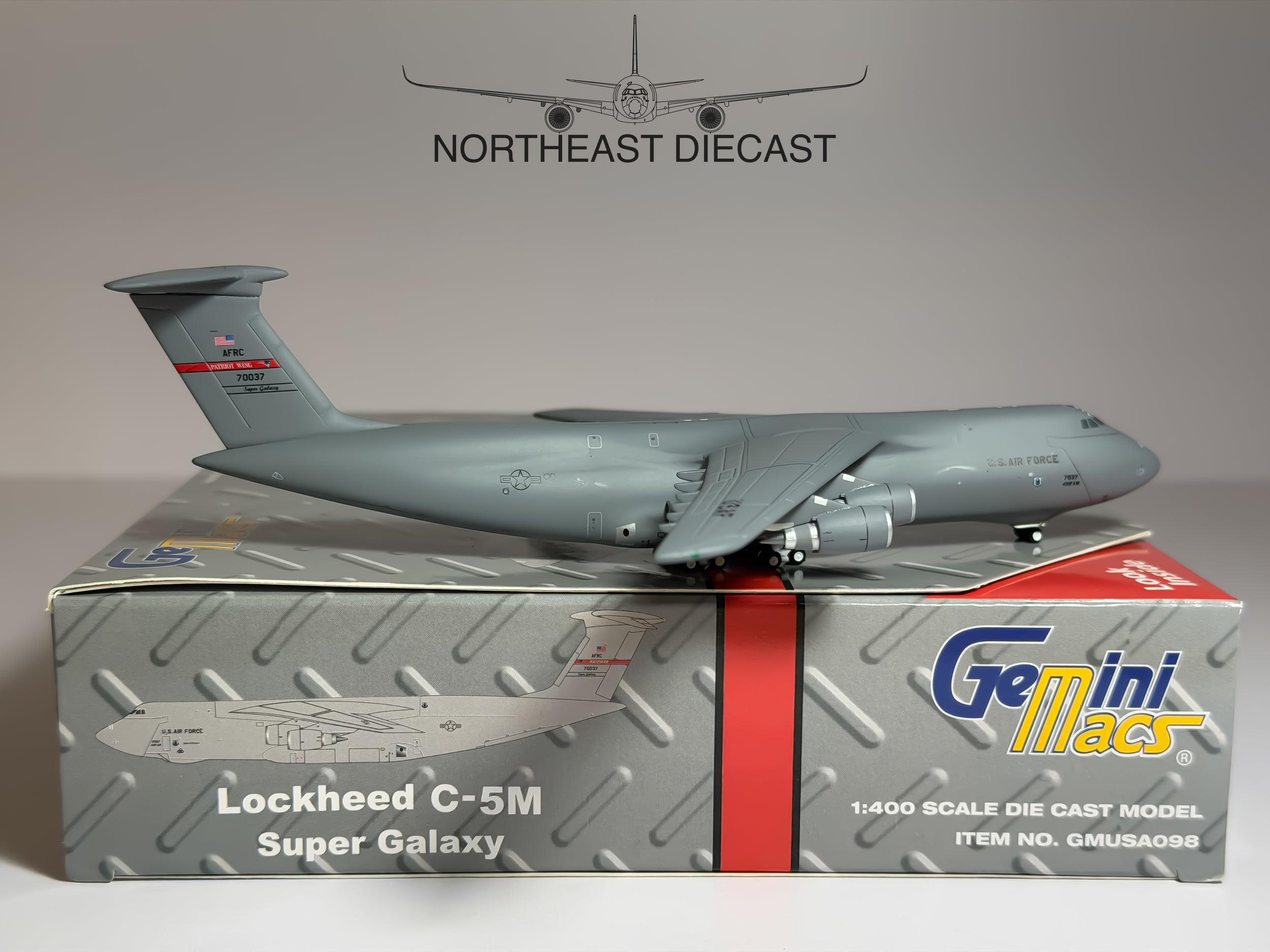 USAF Lockheed C-5 Super Galaxy 1:400 Gemini Jets 87-0037 (GMUSA098)