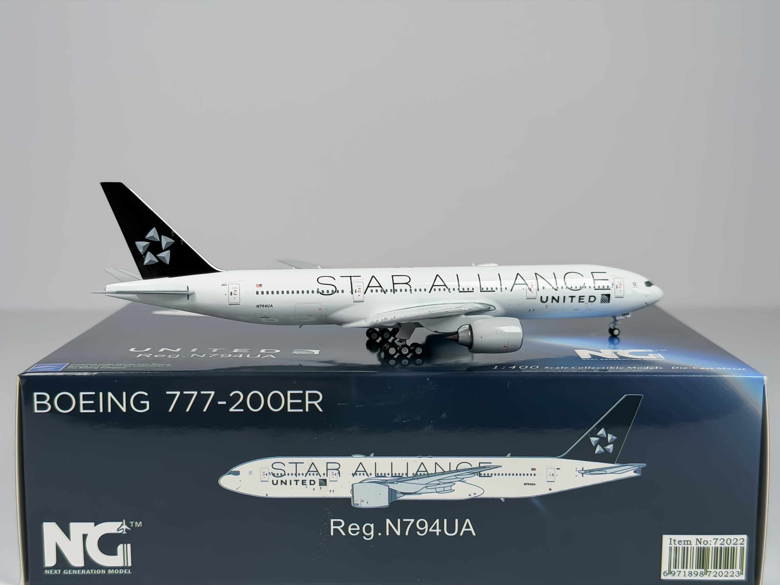 United Airlines Boeing 777-200ER 1:400 NG Models N794UA (72022)