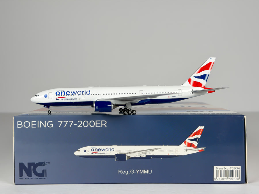 British Airways Boeing 777-200ER 1:400 NG Models G-YMMU (72036)