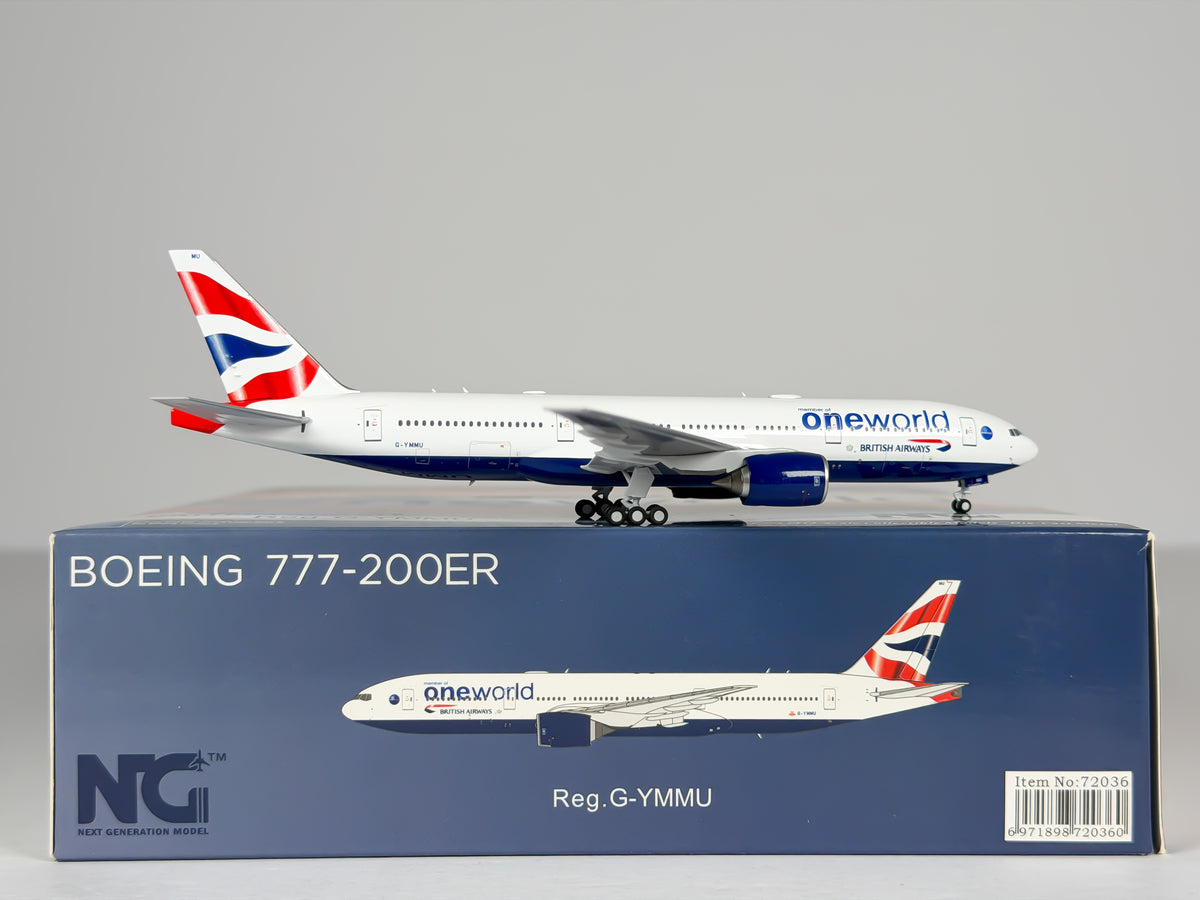 British Airways Boeing 777-200ER 1:400 NG Models G-YMMU (72036)