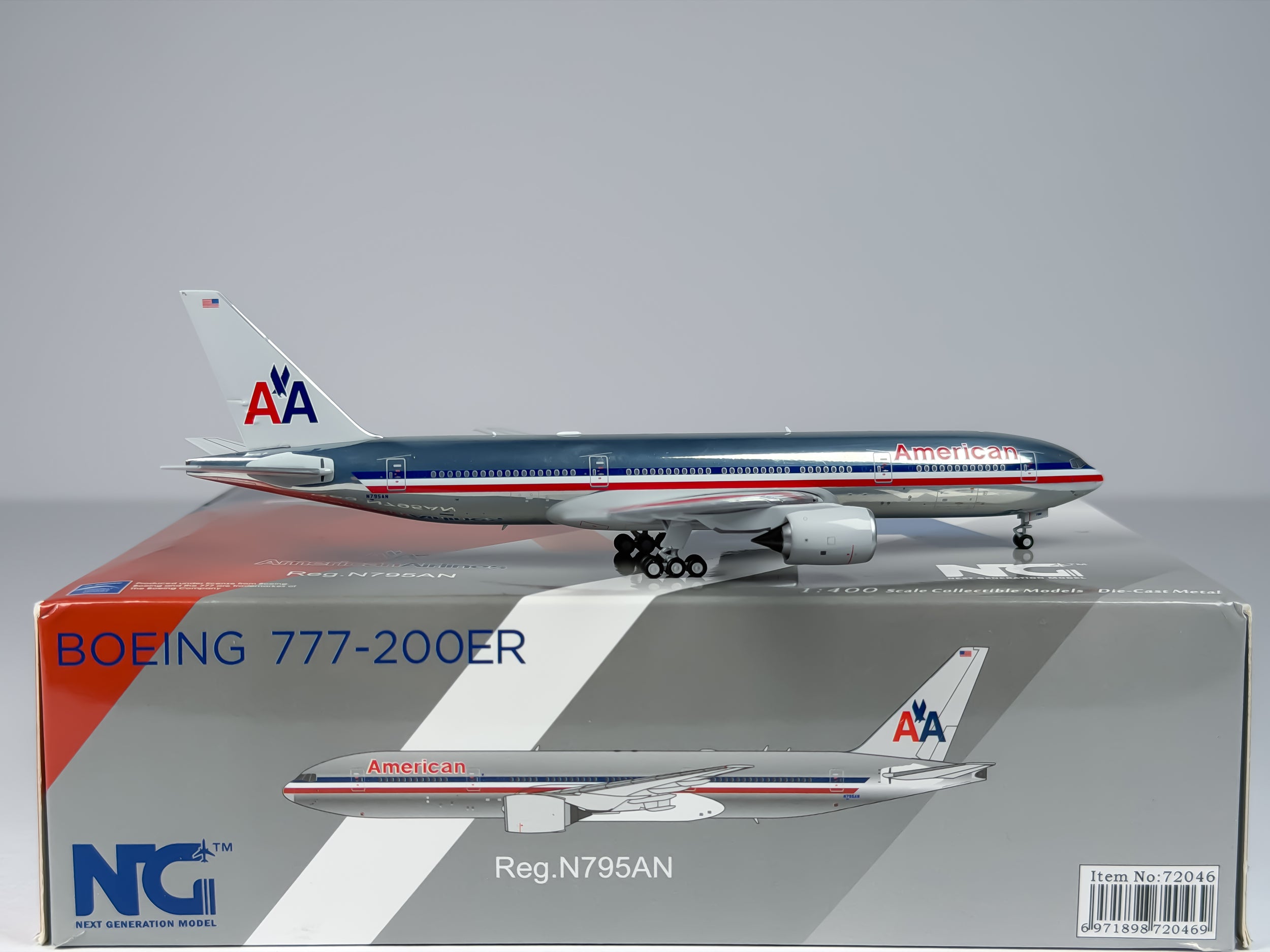American Airlines Boeing 777-200ER 1:400 NG Models N795AN (72046)