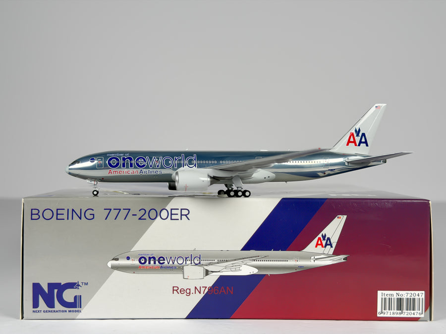 American Airlines Boeing 777-200ER 1:400 NG Models N796AN (72047)