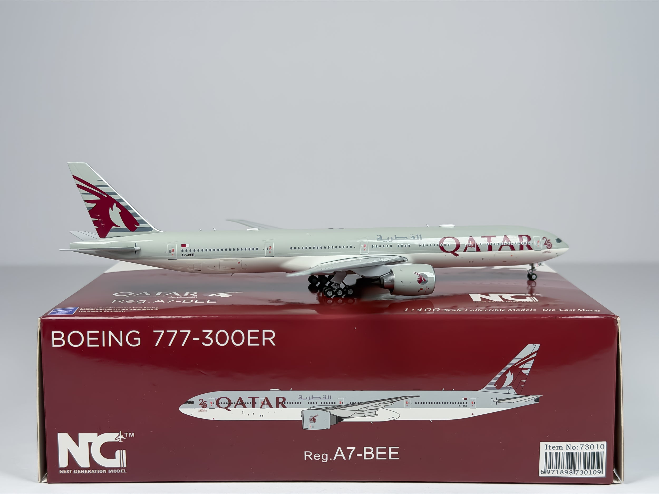 Qatar Airways Boeing 777-300ER 1:400 NG Models A7-BEE (73010)