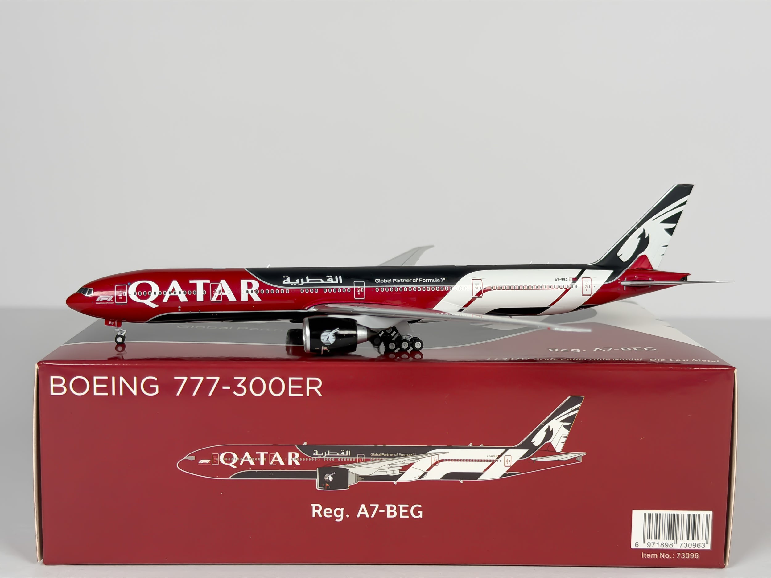 Qatar Airways Boeing 777-300ER 1:400 NG Models A7-BEG (73096)