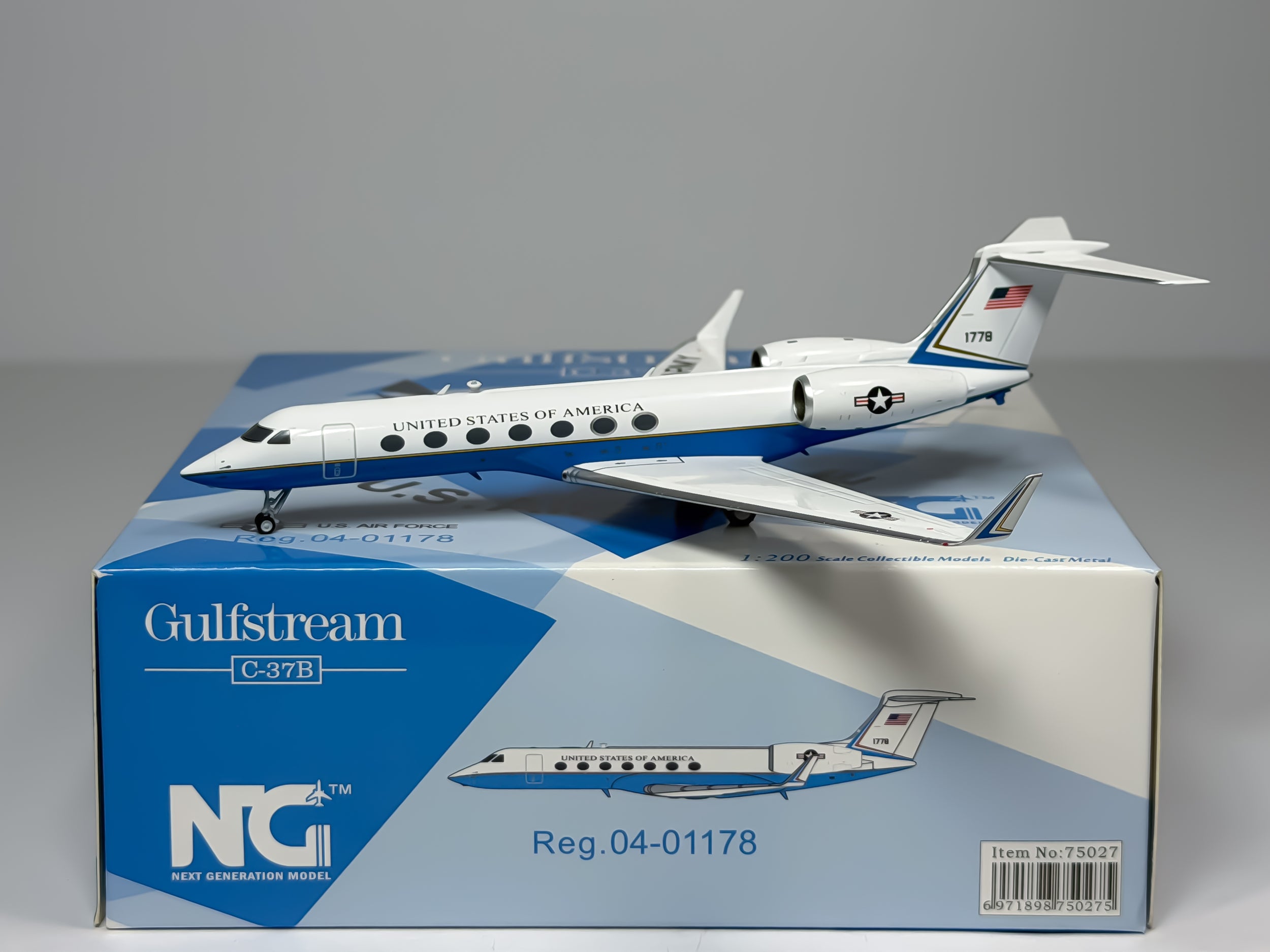 U.S Air Force (USAF) Gulfstream C-37B 1:200 NG Models 04-01178 (75027)