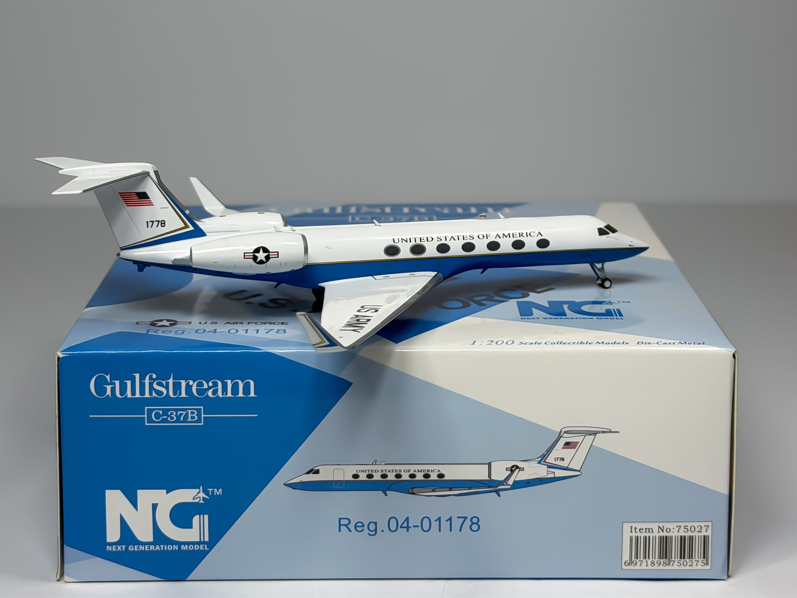 US Air Force (USAF) Gulfstream C-37B 1:200 NG Models 04-01178 (75027)