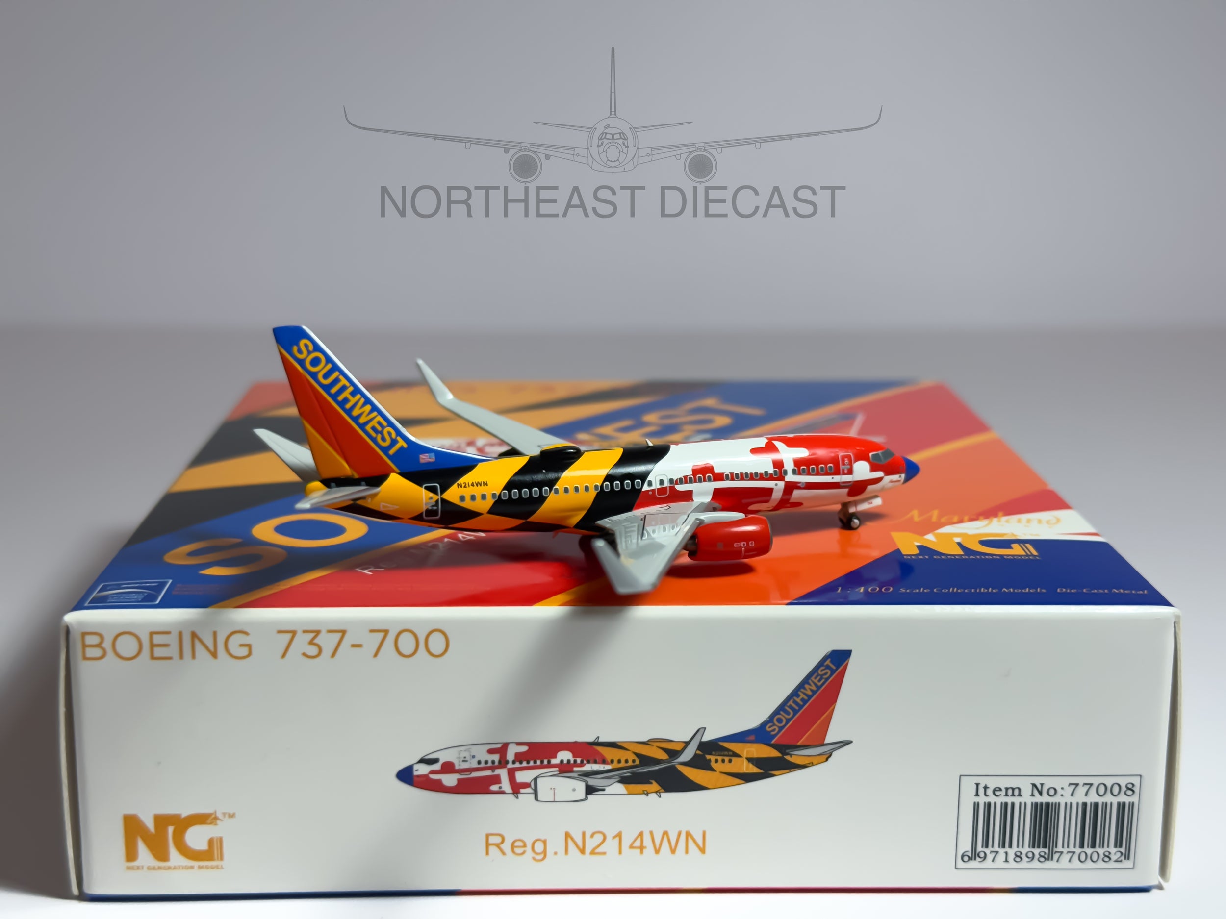 Southwest Airlines Boeing 737-700 1:400 NG Models N214WN (77008B)