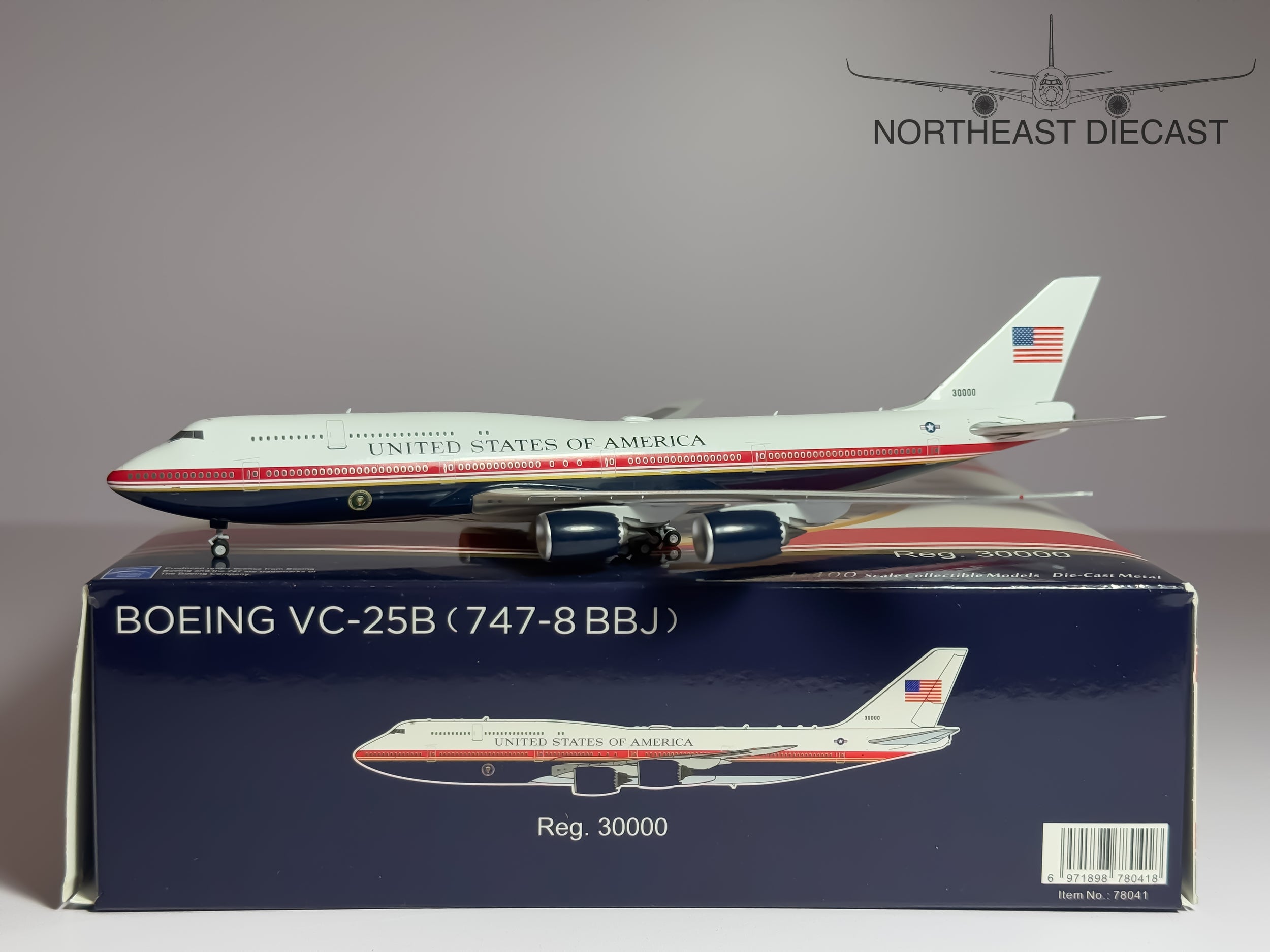 USAF Boeing VC-25B (747-8BBJ) 1:400 NG Models 30000 (78041)