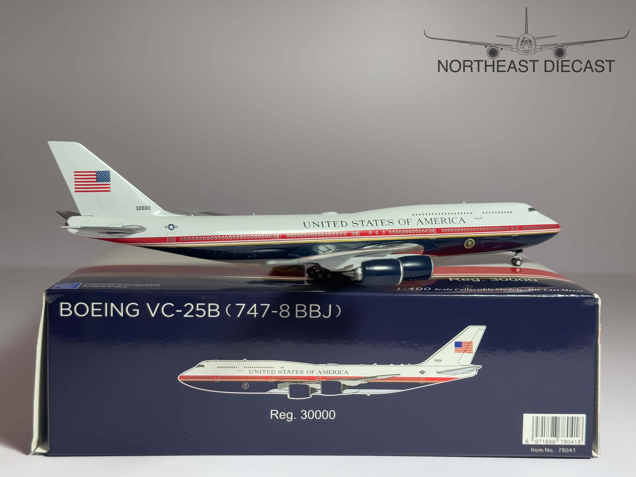 USAF Boeing VC-25B (747-8BBJ) 1:400 NG Models 30000 (78041)