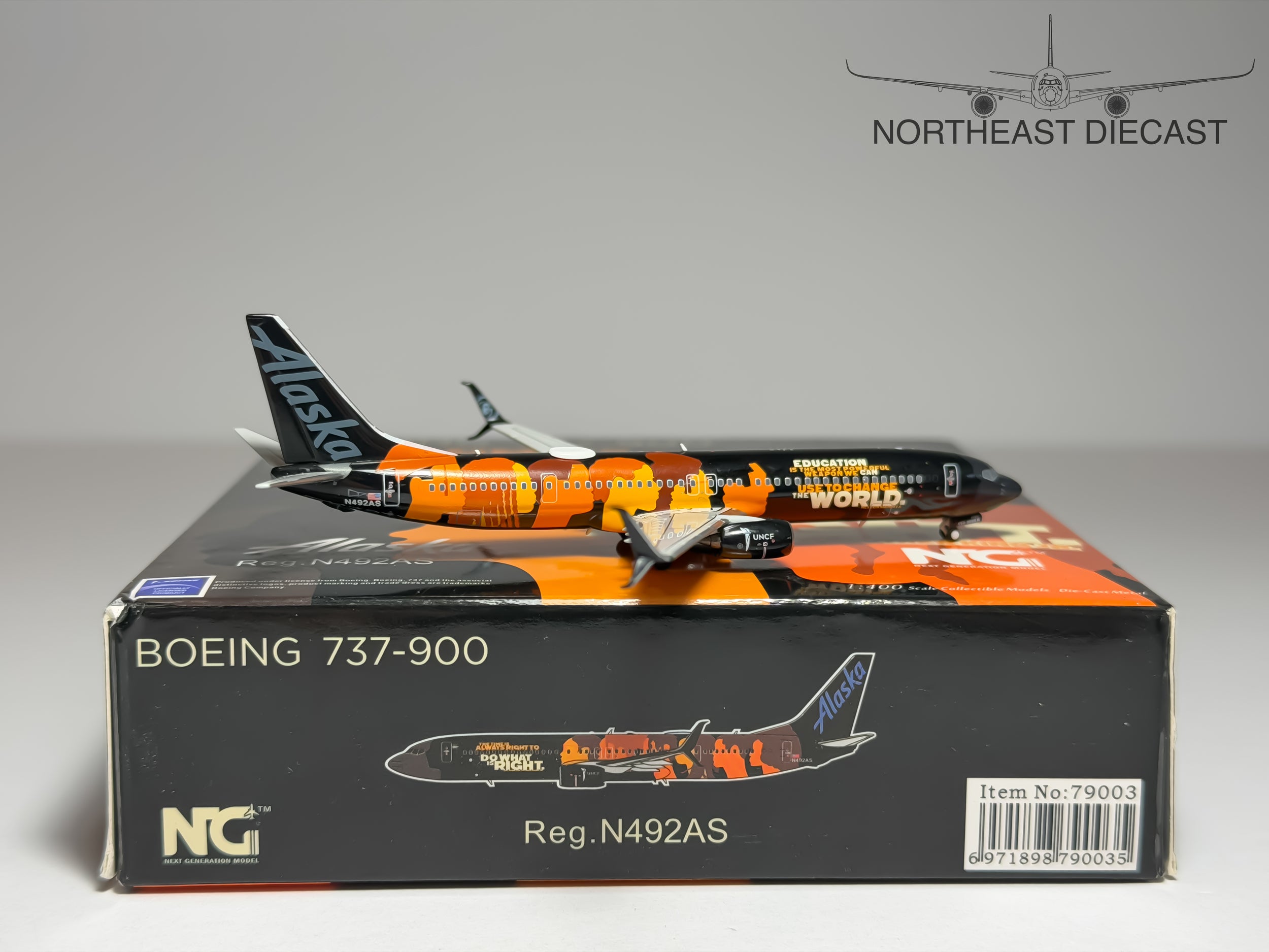 Alaska Airlines Boeing 737-900ER 1:400 NG Models N492AS (79003)